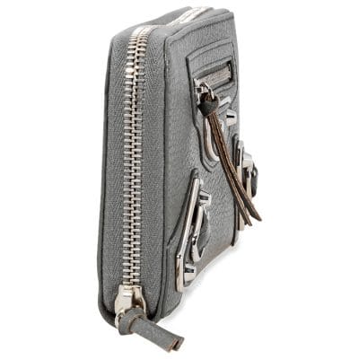 balenciaga classic metallic edge continental zip wallet grey 390187 aq40n 1320 2