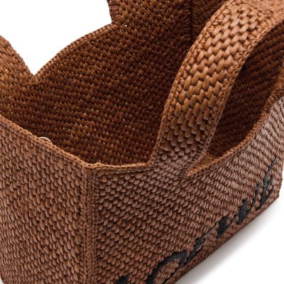 X Paula’s Ibiza small logo raffia tote 4 - AEU Luxury Malaysia