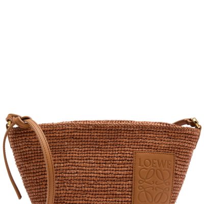X Paula’s Ibiza Slit Pochette raffia cross-body bag - AEU Luxury Malaysia