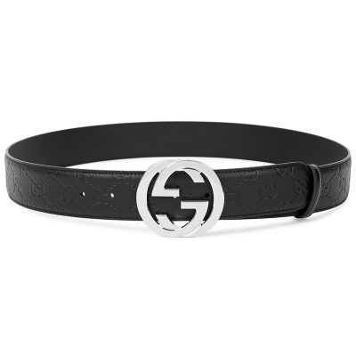 Gucci GG Embossed Leather Belt 3 - AEU Luxury Malaysia