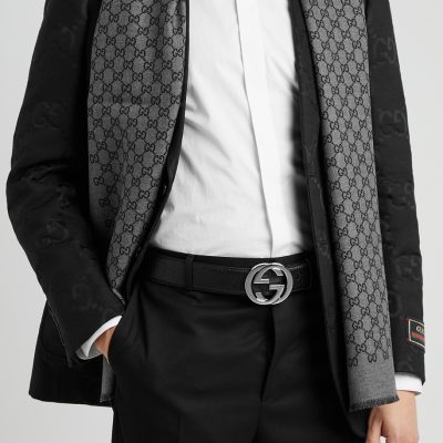 Gucci GG Embossed Leather Belt 2 - AEU Luxury Malaysia