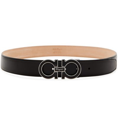 Ferragamo Gancio Black Leather Belt 3 - AEU Luxury Malaysia
