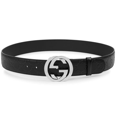 Gucci GG Embossed Leather Belt 3 - AEU Luxury Malaysia