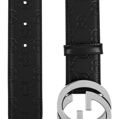 Gucci GG Embossed Leather Belt 2 - AEU Luxury Malaysia