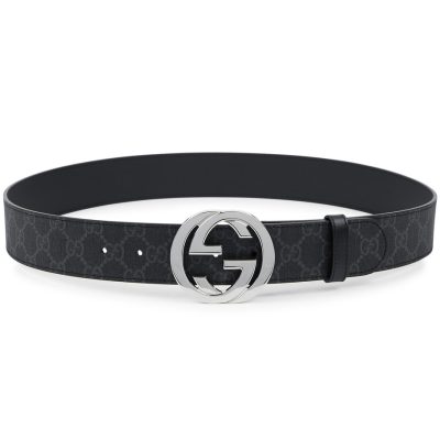 Gucci GG Monogram Belt – Black Silver 3 - AEU Luxury Malaysia