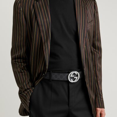 Gucci GG Monogram Belt – Black Silver 2 - AEU Luxury Malaysia