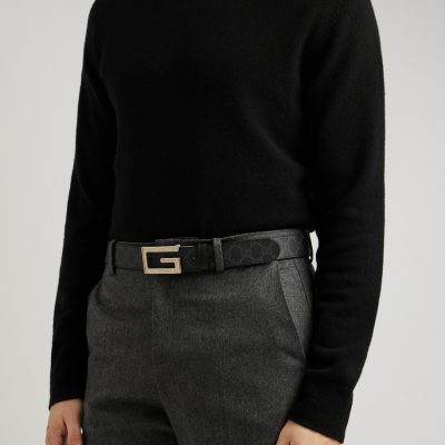 Gucci GG Monogram Belt – Black - AEU Luxury Malaysia