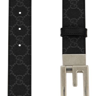 Gucci GG Monogram Belt – Black 2 - AEU Luxury Malaysia